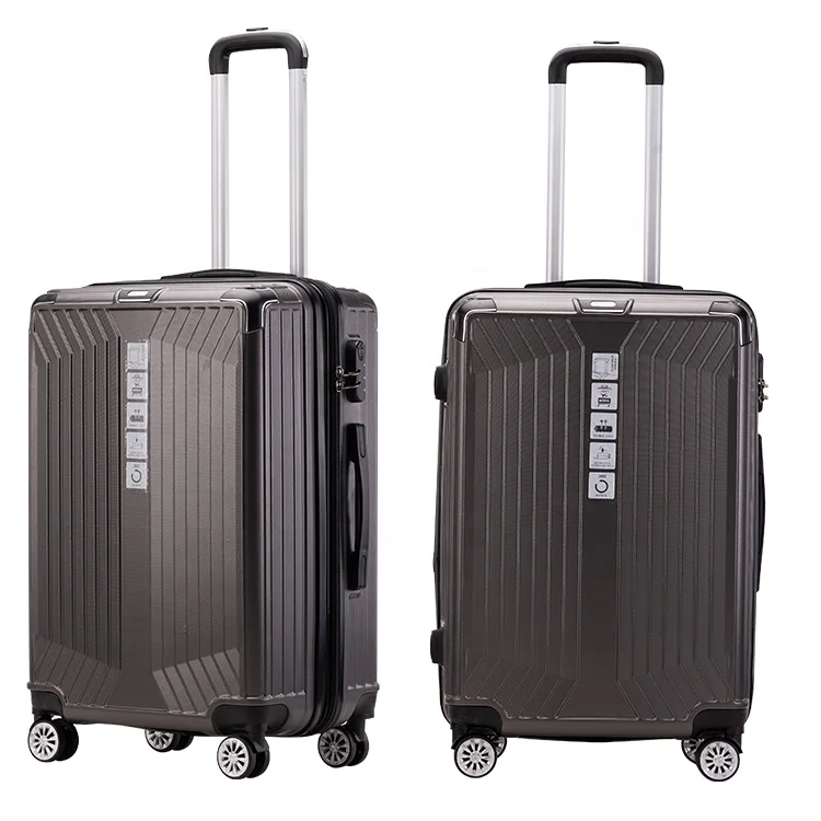 Custom 3 pcs abs suitcase 20' 24' 28' travelling bags spinner luggage sets