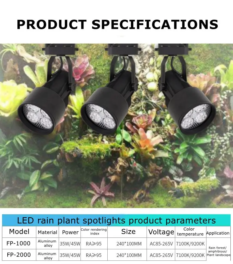 FREESEA FP-1000 полный аквариумных рыб тропический лес спектра водных травяной Коралл роста растений к трековой лампе для аквариума