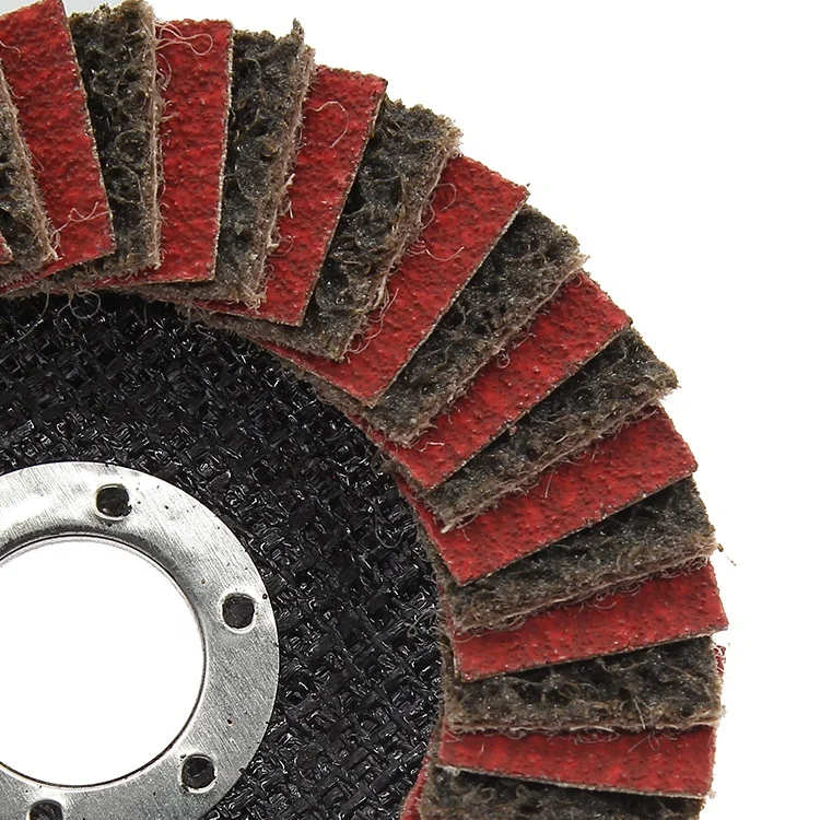 Abrasives Tools 4.5 Inch 80# Zirconium Oxide  Nylonred Sand 115Mm Abrasive Flap Disc