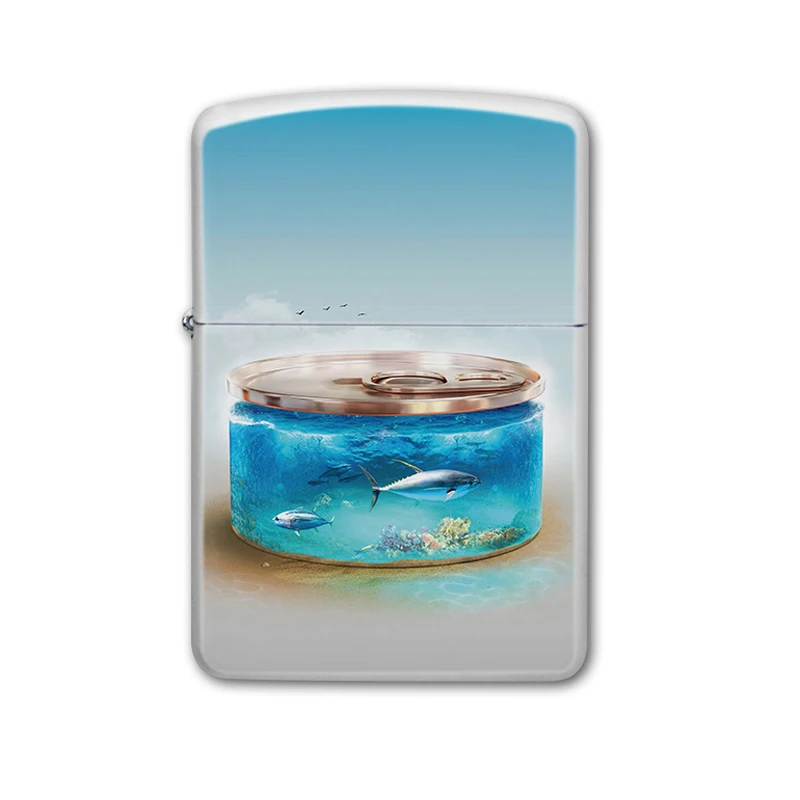 Серебристая/белая/Розовая/зеленая сублимационная Зажигалка без бензина для деловых подарков