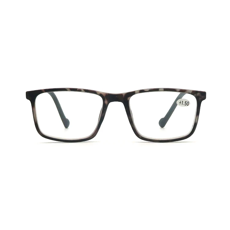
Square Frame Branded Customized Optical Frames Eyewear Rubber Temple Reading Glasses 