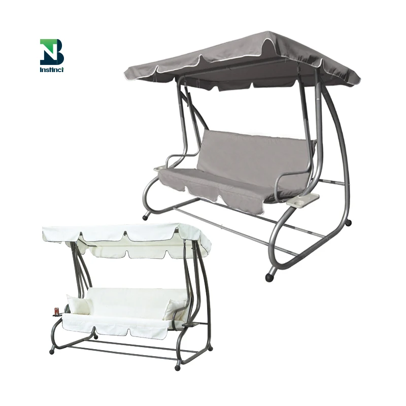 Instinct Outdoor 3 person rocking chair swing courtyard garden outdoor hammock swing chair pastoral balcony hanging chair