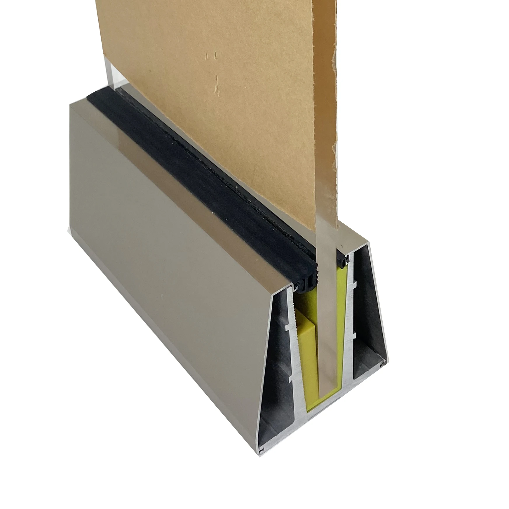 Balcony Balustrade System Aluminum Extrusion Profile Railing System Frameless U Channel Glass Railing