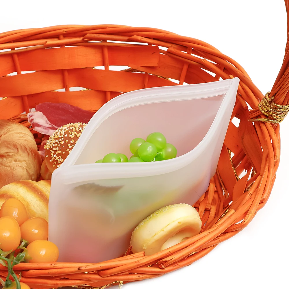 best sellers 2023 1000 ml storage big size snack silicone bag