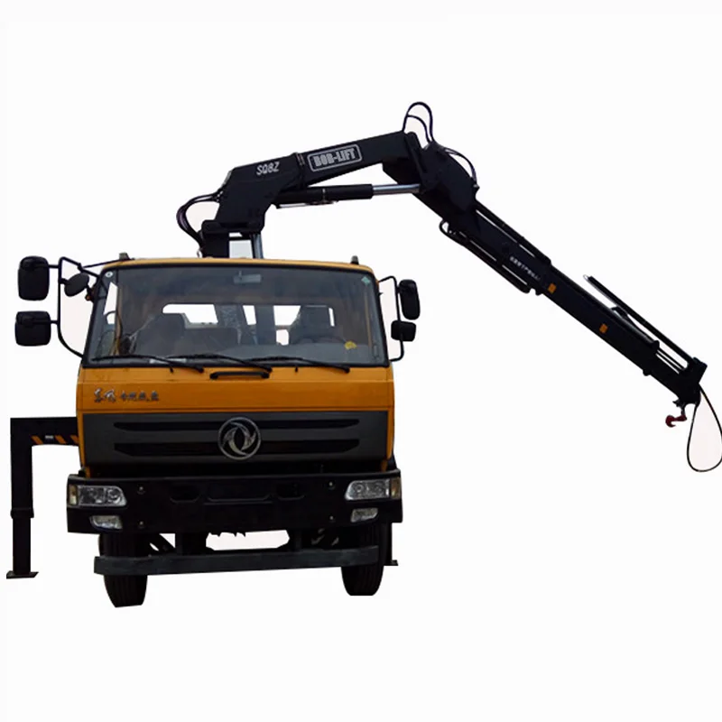 BOB-LIFT portable mini crane 8 ton 10 ton  truck hydraulic crane truck mounted crane for sale