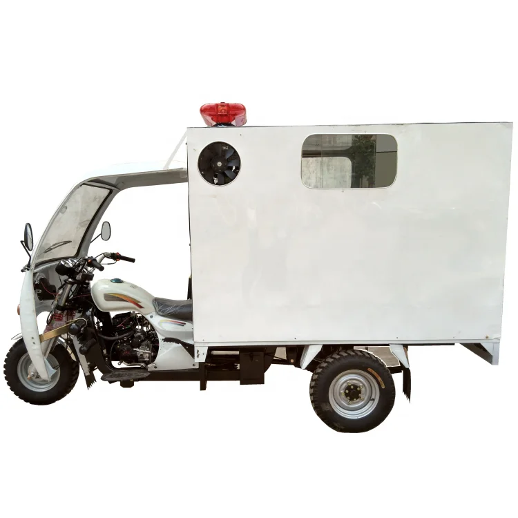 150cc Ambulance Vehicle Motorised Tricycle Of Ambulance Tricycle Van CargoTricycle Motorcycle For Sale