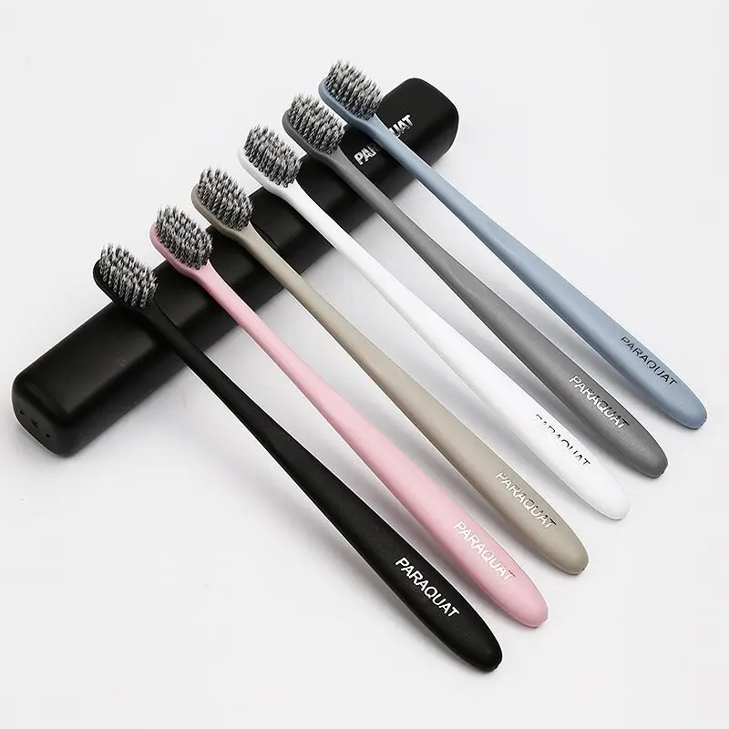 OEM biodegradable plastic wheat straw toothbrush with box