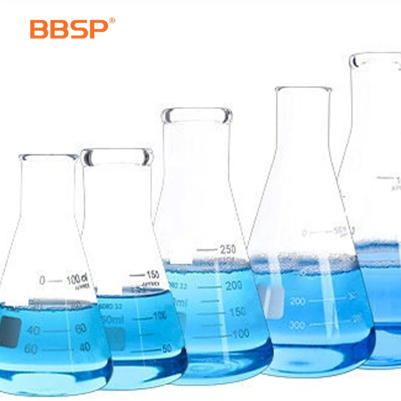 BBSP Labs боросиликатное стекло Erlenmeyer коническая колба 1000 мл с