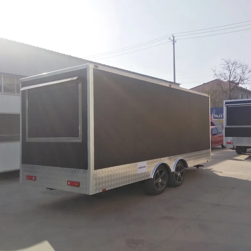 Custom Size Grill Fast Food Trailer Mobile Tacos Truck Concession Trailer