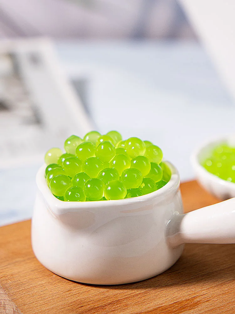 Popping boba selection  Boba Bubble Tea Toppings  bursting  fruit juice ball