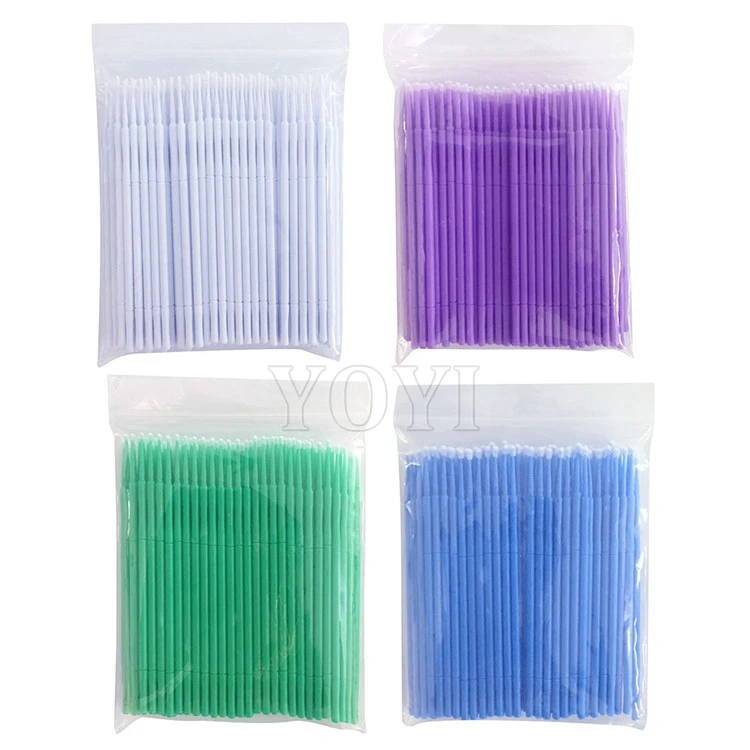 Disposable Dust Free Flexible Long Micro Microfiber Wiper Head Swabs