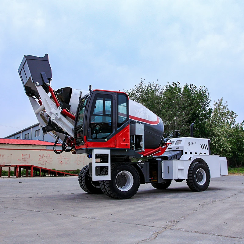 Mobile Cement Mixer Truck Diesel Self Loading Concrete Mixer 5 M3 For Sale