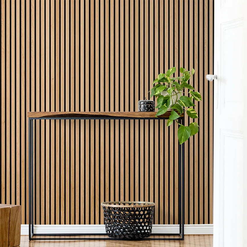 Переработанный шпон из настоящей древесины, Настенный декор, деревянные акустические панели, поставщик листов