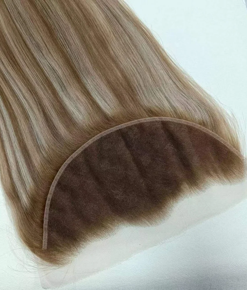 custom lace frontal closure cuticle aligned raw virgin Russia human hair transparent hd Lace closure