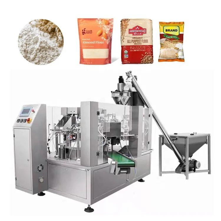 Gloex High Speed Rotary Type Automatic Premade Stand up Zipper Pouch Bag Filling Packaging Machine