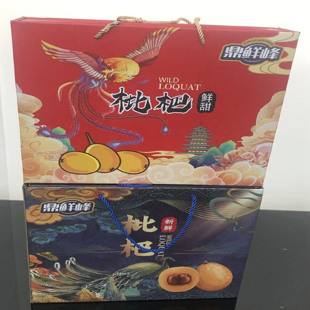 wholesale WILD  loquat box/ Durable Custom Corrugated Packaging Banana/Loquat Fruit Box For Shipping