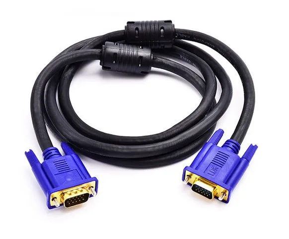 Hot Sell Standard 15-Pin VGA Male to VGA Male Cable, 1.8 Meters (3+5)