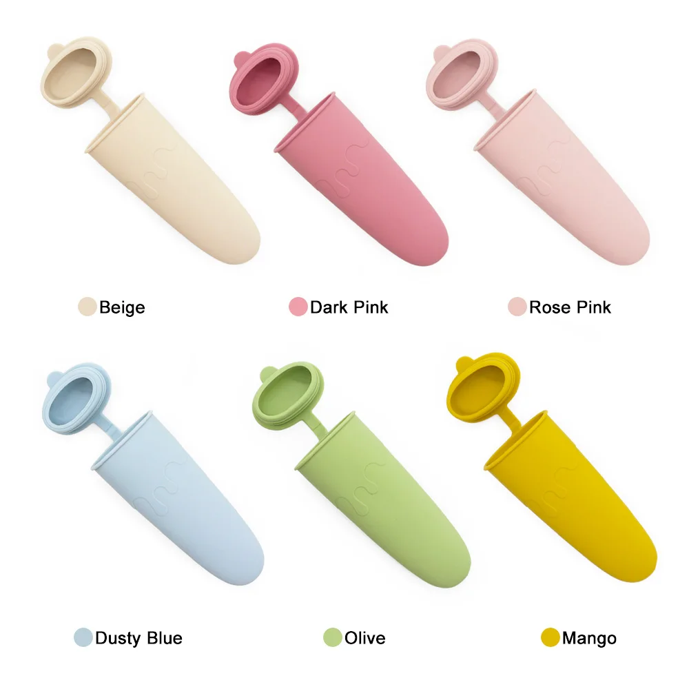 Wholesale Custom Logo Homemade Ice Pop Sticks Maker Lollipop Silicone Popsicle Ice Cream Mold With Cover