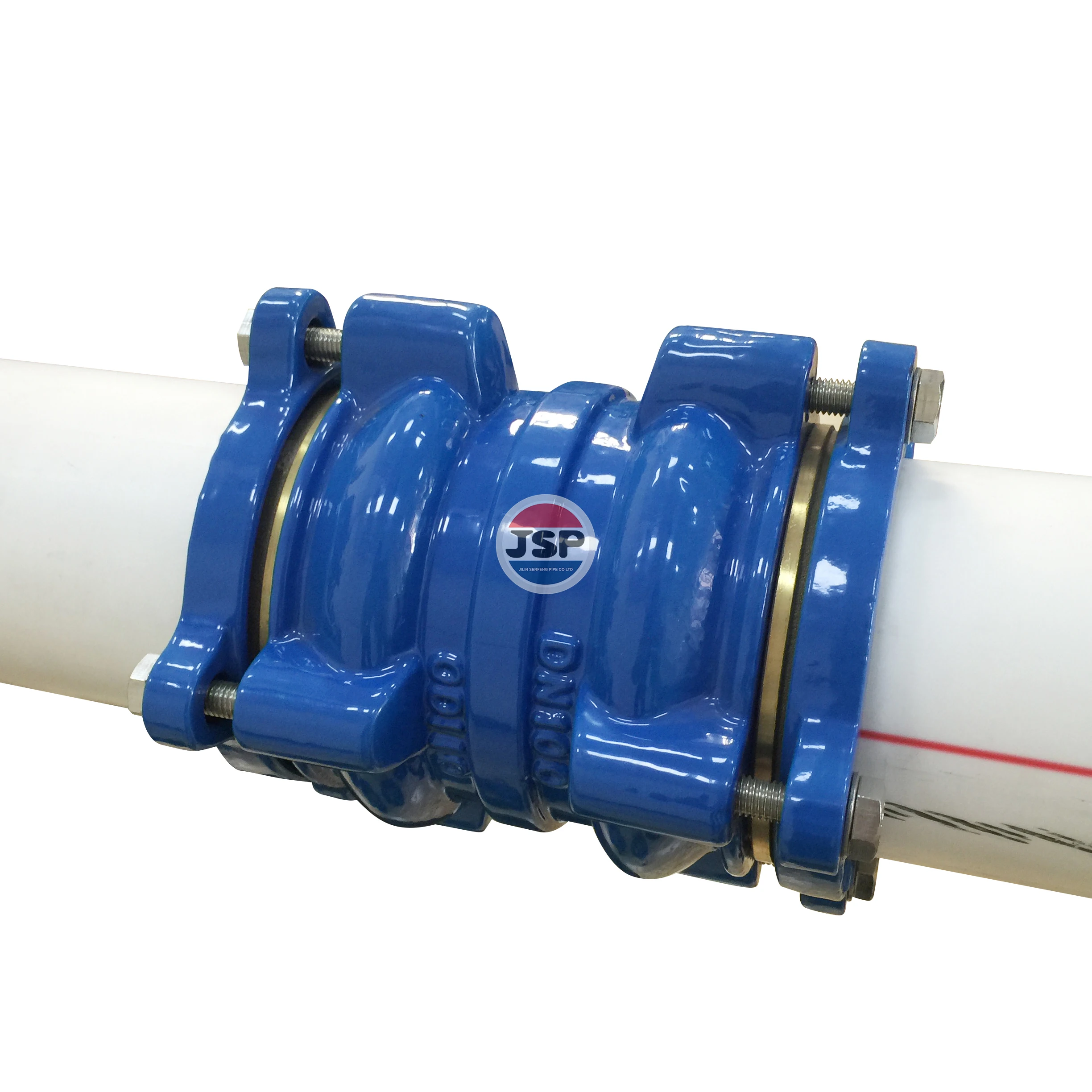 JSP Ductile Iron Universal Coupling Pipe Joints For PI Restrained Joint Flexible Coupling For HDPE Pipe Coupling