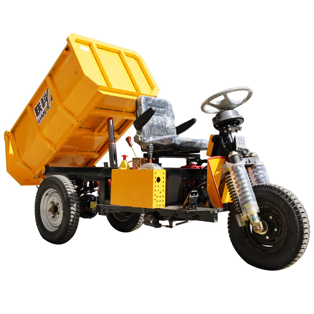 Three Wheel electric dumper without Diesel Engine,mining dumper Mini underground dumper for sale