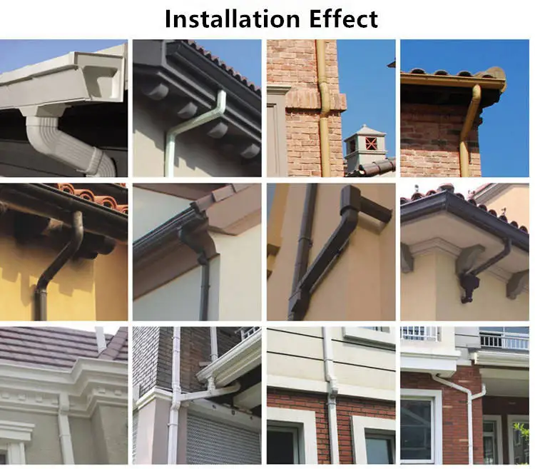 Hot Selling Good Quality Custom Plastic Gutter,Roof PVC Gutter System,Cheap PVC Rain Gutter
