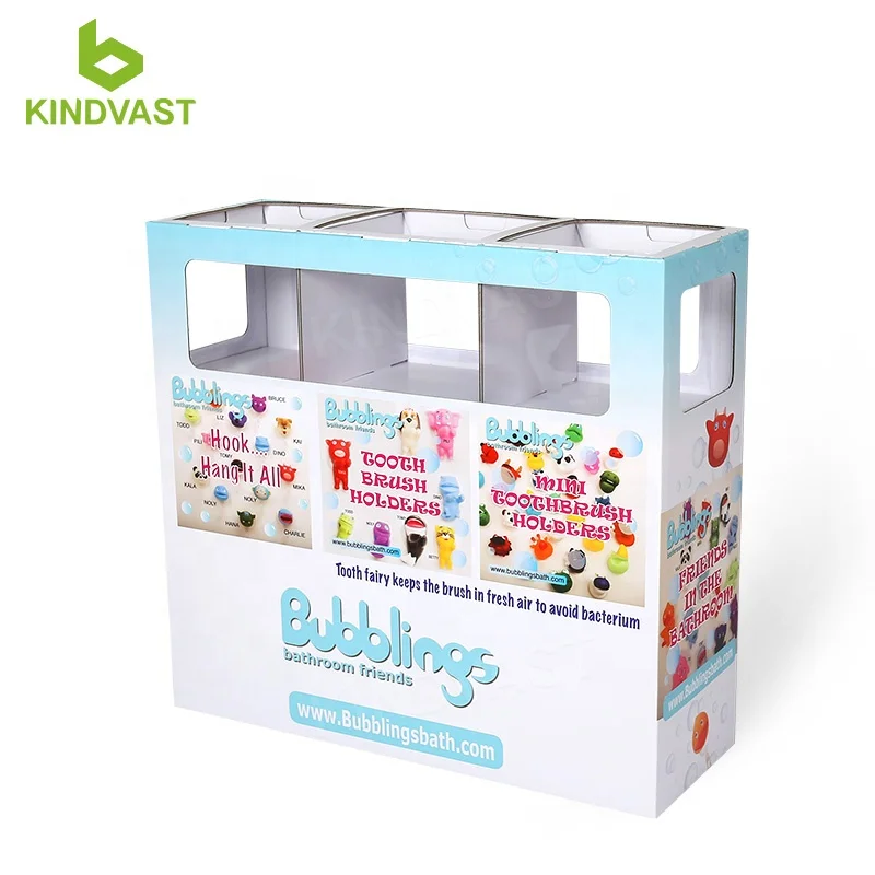 cardboard promotional pop retail dump bin floor display for toys , Free samples!