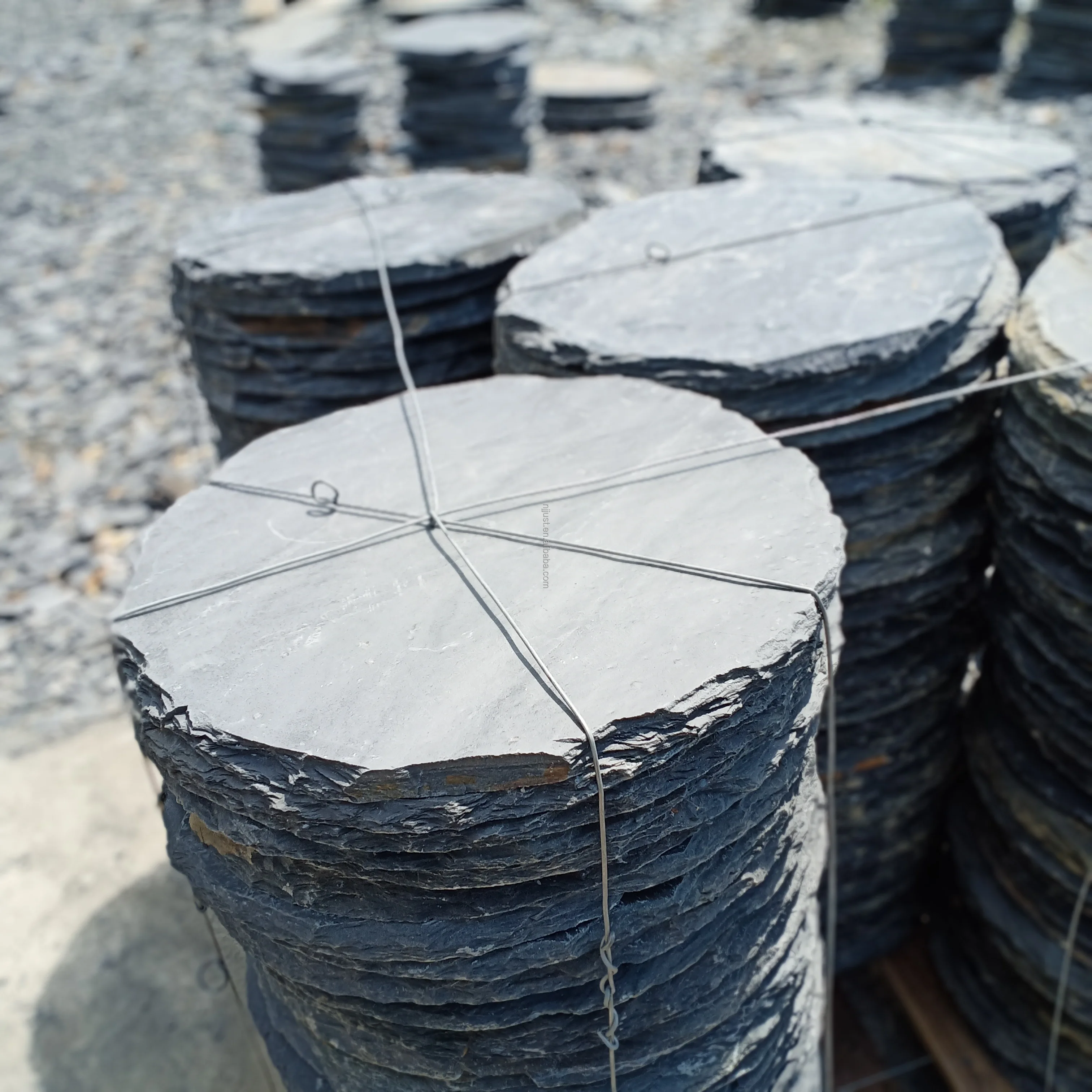 Natural stone round landscaping paving stone,gravel stone,square stepping stone with multiple sizes from China factory