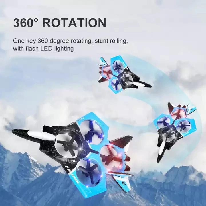 2.4g Epp Foam Plane Fighter Hand Gesture Avion Rc Quadrotor Auto Return Flying Airplane Toy Camera Remote Control Aircraft