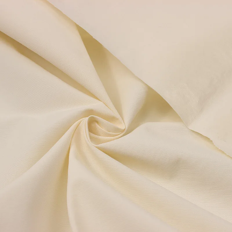 Korea Shiny Cotton Woven Stretch Twill Crepe Fabric