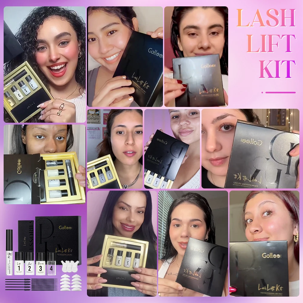Gollee Eye Lash Curler Eyelash Lifting Kit Lash Lift and Brow Tint Gel Kit  Private Label
