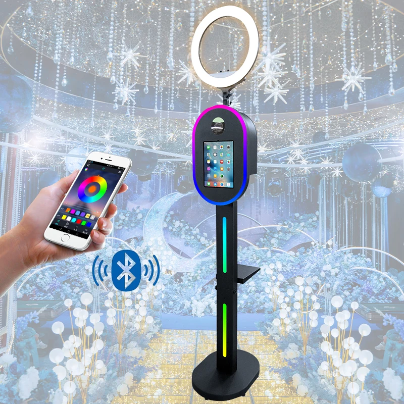 New Product Muli-function Metal Photo Booth Shell For DSLR and Ipad Selfie Take Photobooth Stand Party Used Photo Booth For Sale