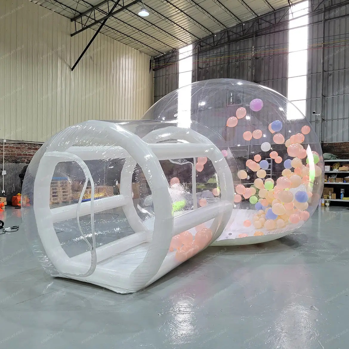 3. 4. 5 метров Dia. bubble bounce house room надувная палатка для отелей со стальным каркасом туннеля и двери