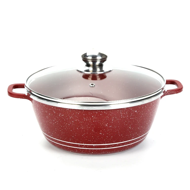 10 Pcs Customized Healthy Orange Cookware Set Pots Non Stick Casserole Cookware Set