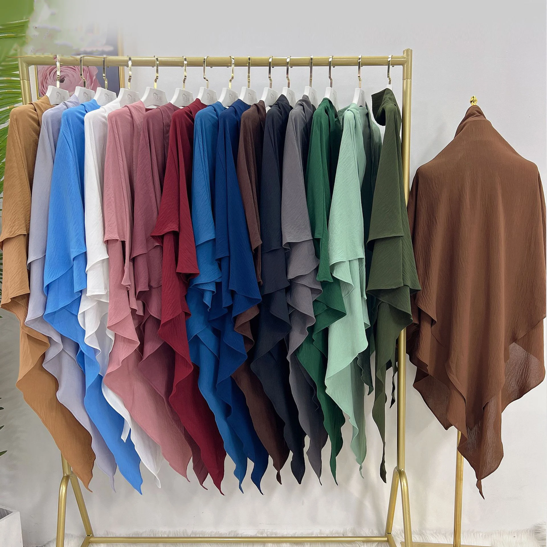 2023 EID Traditional Muslim Prayer Islamic Khimar 2 Layers Prayer Abaya For Abaya Muslim Women