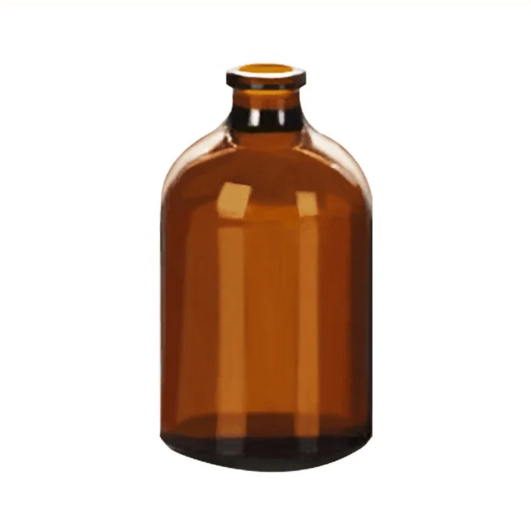 100ml Amber moulded injection vials for antibiotics