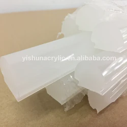 Guangzhou manufacturer  custom extruded pmma  light diffusion acrylic rod for modern lighting lampshade