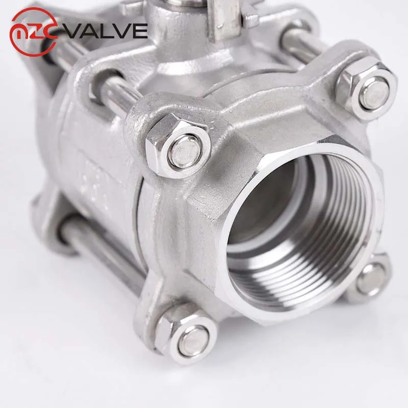 3PC Stainless Steel 304 Butt Welding Ends 1000WOG Metal Sealing Ball Valves