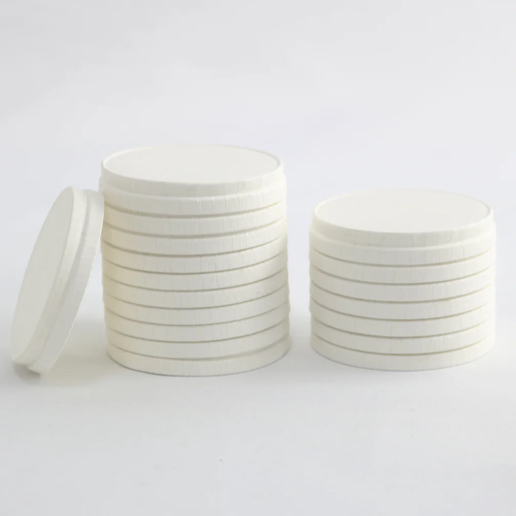 Eco-friendly Paper cup Lid for hot Coffee packing 100% paper lids covers