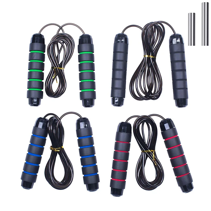 Free Sample Wholesale ST1401 Speed Weighted Fitness Exercise Foam Handle Pvc Skipping Jump Rope