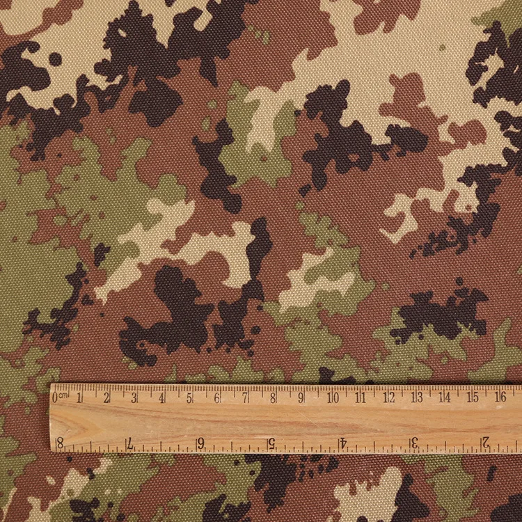 
100% polyester 600D oxford camouflage fabric for garment uniform bag overalls 