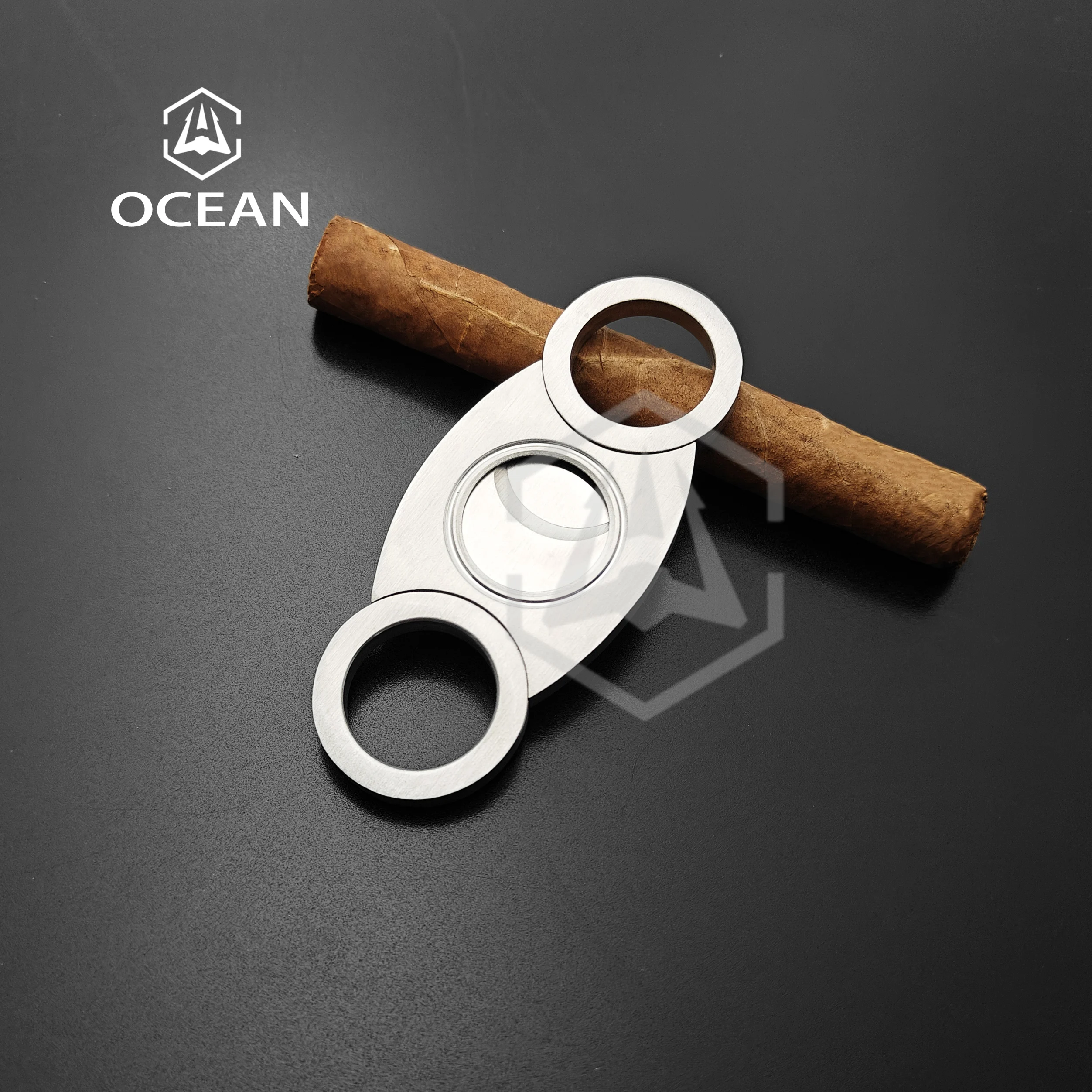 Лидер продаж металлический Настольный резак с логотипом на заказ 2024 для сигар высокого качества гравировкой