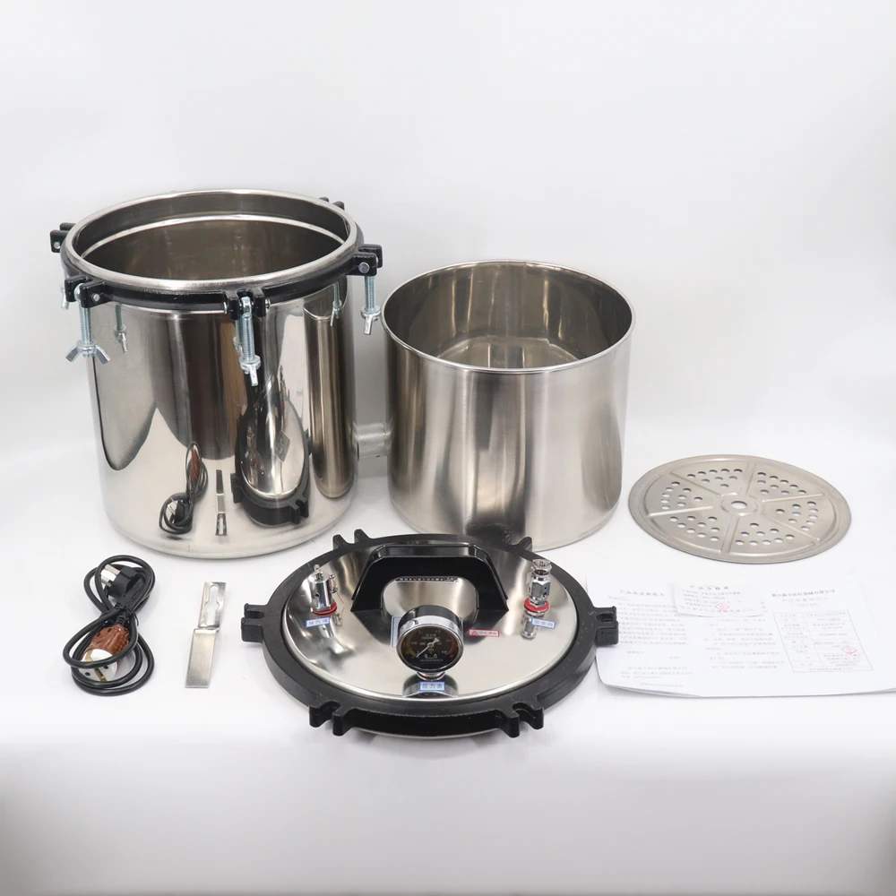 Portable Stainless Steel 24L Rapid Lab Industrial Steam Sterilizer Autoclave
