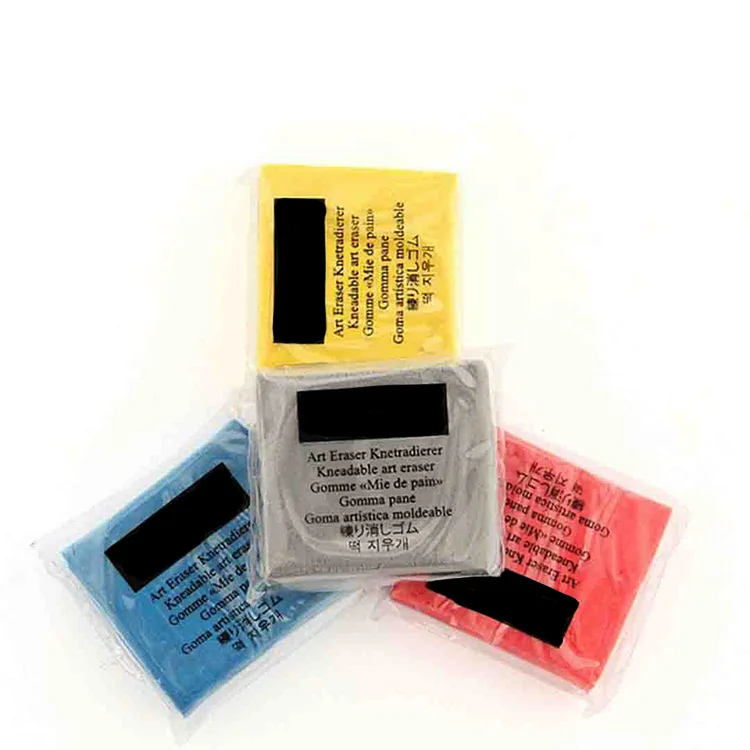 Art Studio Flexible Gum Eraser Custom Package Sketching Kneadable Eraser Set For Kids