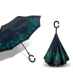 Double Layer Reverse Umbrella Car Special Hand-Free Sun Protection UV Protection Umbrella Automatic Reverse Umbrella