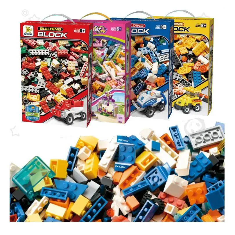 4 Styles 1000 Pieces DIY Building Bricks Sets City Creative Compatible Legoly Classic Building Blocks Toys for Childre