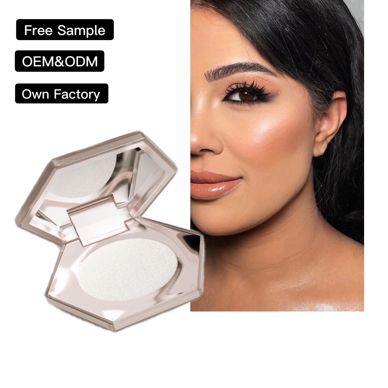 own logo shinning Highlighter powder cosmetics make-up products highlighter makeup liquid highlighter