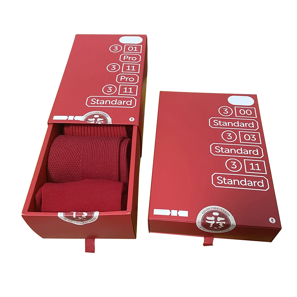 Socks Underwear Packaging Storage Box Drawer Box Recycle Paper Color Gift Kraft Paper Folding Recyclable UV Coating Varnishing
