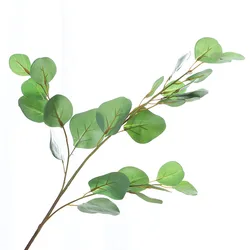 Artificial Yellow Eucalyptus leaves  for Party Hotel Wedding Table Decorative