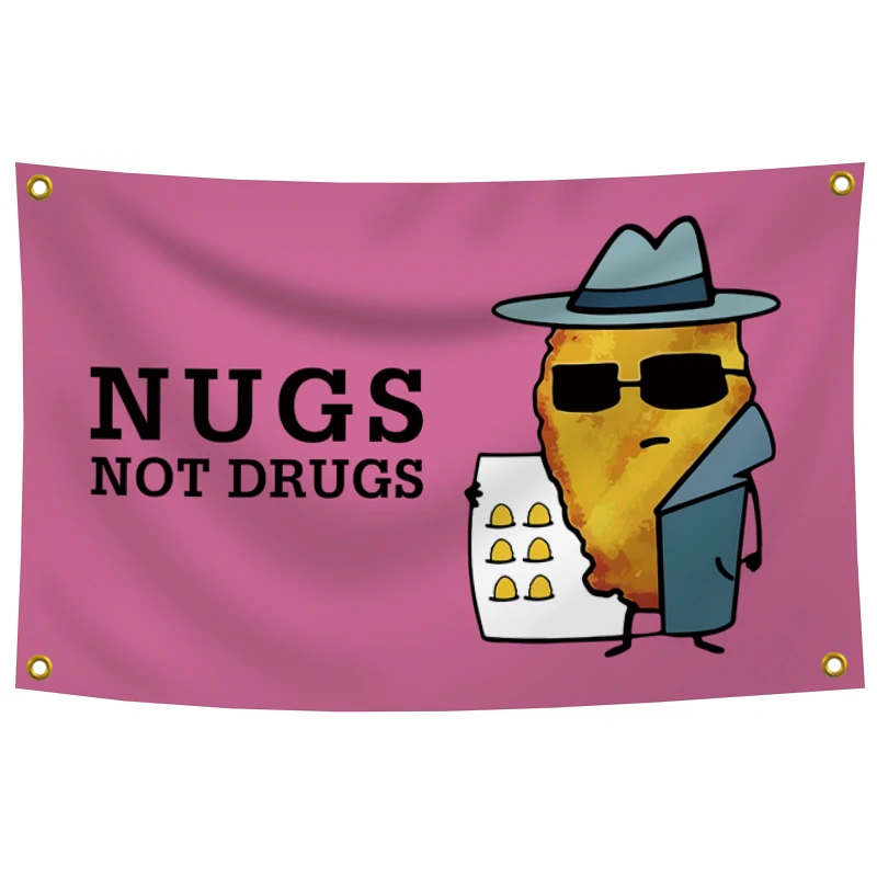 NUGS manufacturer decoration advertising car flags banners 100%polyester polyester custom flag