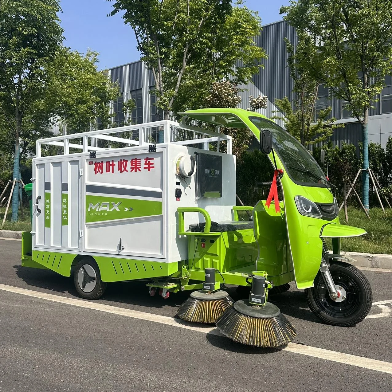 Pure Electric Lifting Garbage Truck Refuse Collector Tricycle Garbage Collection Disposal Vehicle